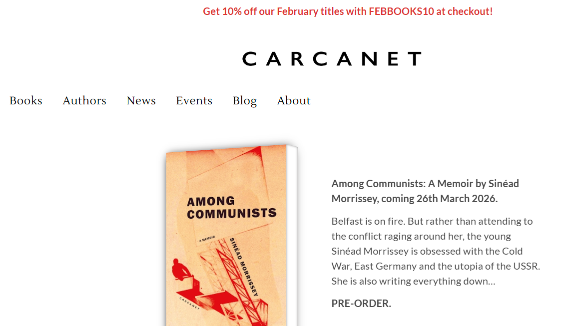 carcanet publisher manchester