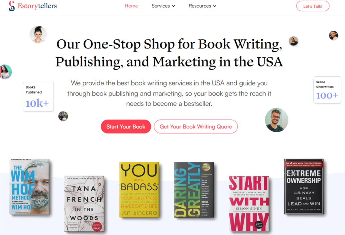 estorytellers book publishing services